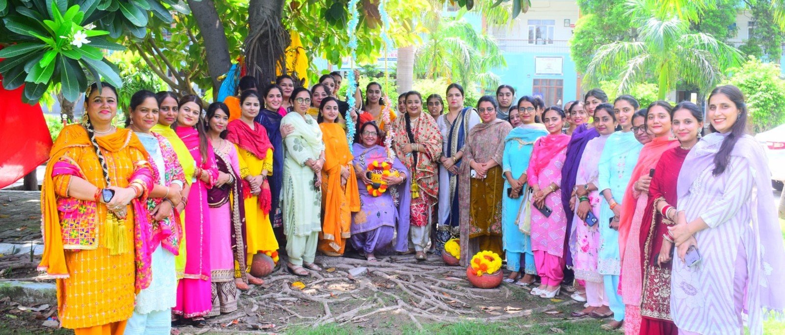 Cultural colors of Teej and Savan permeated Bella College